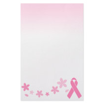 Pink Ribbon Personalized Stationery
