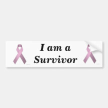 Pink Ribbon Survivor bumper sticker