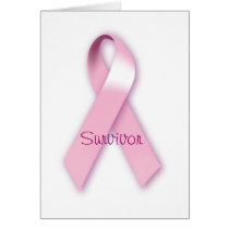 Pink Ribbon Survivor Card