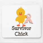 Pink Ribbon Survivor Chick Mousepad