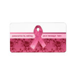 Pink Ribbon Survivor Custom Address Labels