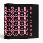 Pink Ribbon Thank You 3 Ring Binder