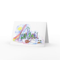Pink Ribbon Thank you card