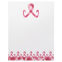Pink Ribbon Thank You Letterhead Design