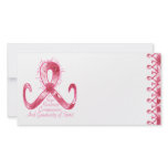 Pink Ribbon Thank You Photo Card