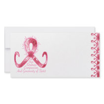 Pink Ribbon Thank You Photo Card