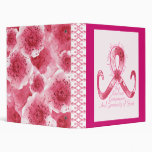 Pink Ribbon Thank You Vinyl Binders