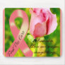 Pink Ribbon & The Rose_ Mousepad
