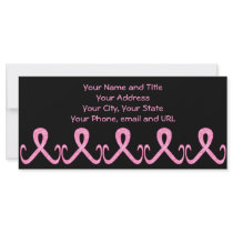 Pink Ribbon Today Rack Card Template
