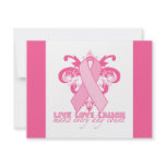 Pink Ribbons Every Day Personalized Invite
