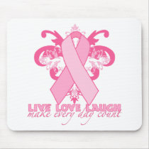 Pink Ribbons Every Day Mouse Pads