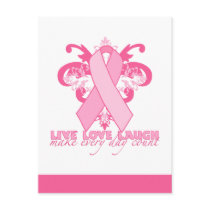 Pink Ribbons Every Day Postcards