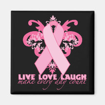 Pink Ribbons Every Day Refrigerator Magnet