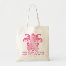 Pink Ribbons Every Day Tote Bags