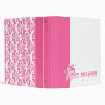 Pink Ribbons Every Day Vinyl Binder