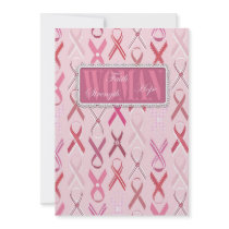 Pink Ribbons Invitation