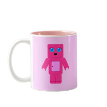 Pink Robot Mug