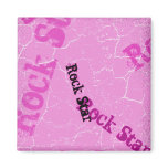 Pink Rock Star magnets