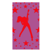 "Pink Rockstar" Business Card