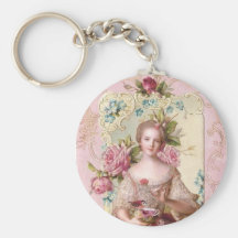 Pink Rococo Keychain