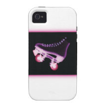 Pink Rollerskate Xray Case-Mate iPhone 4 Covers