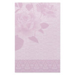 Pink Rose and Lace Paper Stationery stationery