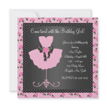Pink Rose Ballerina Girls Ballerina Birthday Party