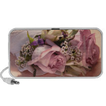 pink rose bouquet speaker