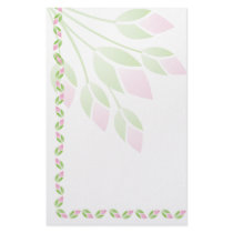 Pink Rose Buds Stationery-Floral