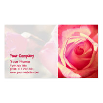 Pink rose business cards