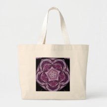 Pink Rose Contours Jan 2013 Canvas Bag