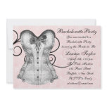 Pink Rose Corset Pink Black Bachelorette Party