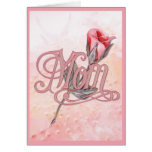 Pink Rose for Mom Card
