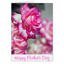 Pink Rose Mother's Day Card