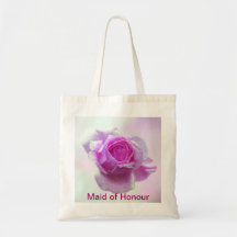 Pink Rose of love - Maid of Honour Canvas Bag