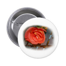 Pink Rose on Metal Mallet Bells