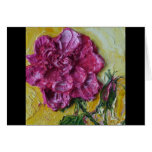 Pink Rose Painting Thinking of You Card