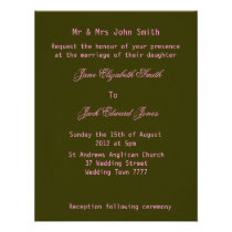 Pink Rose Petal Wedding Custom Invitations invitations