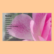 Pink  Rose Petals  Business Cards business cards