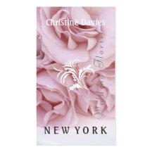 Pink rose photograhy, weddin florist business cards