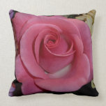 Pink Rose Pillow pillows