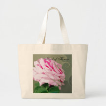 Pink Rose Swirls Wedding Maid of Honour Bags