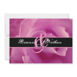 Pink Rose Wedding Announcement