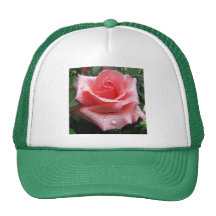 Pink Rose with Dew hat