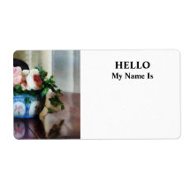Pink Roses and Ivy Custom Shipping Labels
