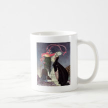 Pink Roses from a Peacock Mugs