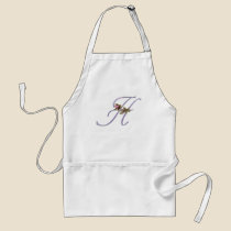 Pink Roses Monogram H aprons