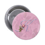 Pink Roses Monogram K