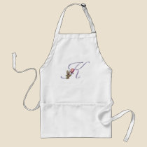 Pink Roses Monogram K aprons
