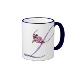 Pink Roses Monogram L Mug